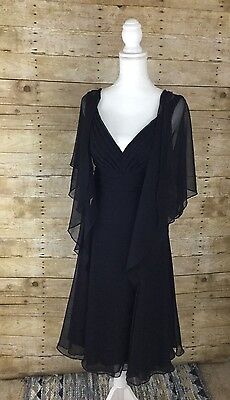Watters wtoo Bridesmaids Dress style 130  Size 0 Black Sheer shawl Formal Dress