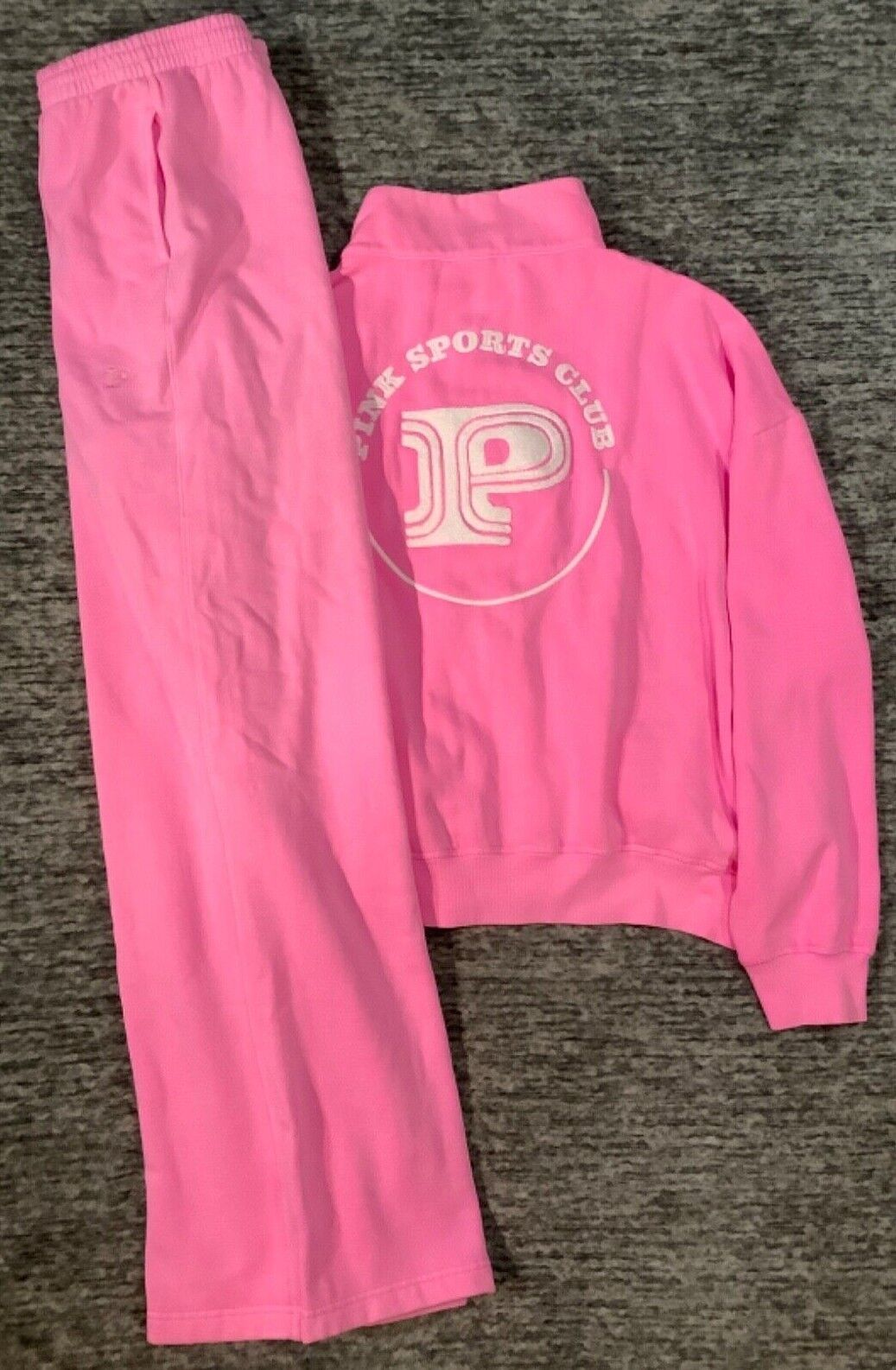 Victoria's Secret Pink Ivy FZ Sweatshirt + Wide Leg Pants Victoria's Secret Pink Ivy FZ Sweatshirt + Wide Leg Pants