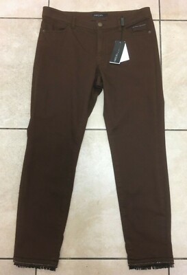 Marc Cain Womens Jeans with Metallic Stones Size 16 BNWT RRP £215 Black Coffee