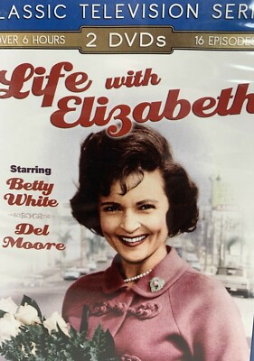 Life With Elizabeth DVD 2005 Edition 2-Disc Set Betty White 16 Episodes B/W