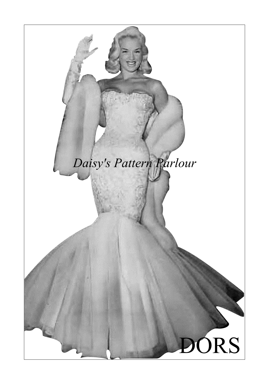 Vintage Sewing Pattern Dress 1950 Daisys Diana Dors Mermaid Wedding Promのebay公認海外通販 セカイモン