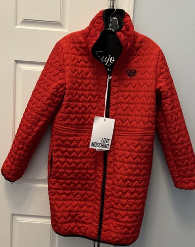 Pre-owned Moschino Love  Reversible Red/ Bluejacket Size 40 Usa 4 In Red/blue
