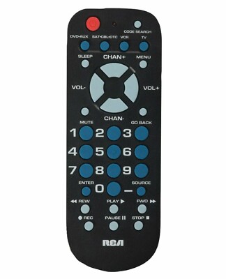 RCA 4-Device Function Palm-Size Universal Remote Control