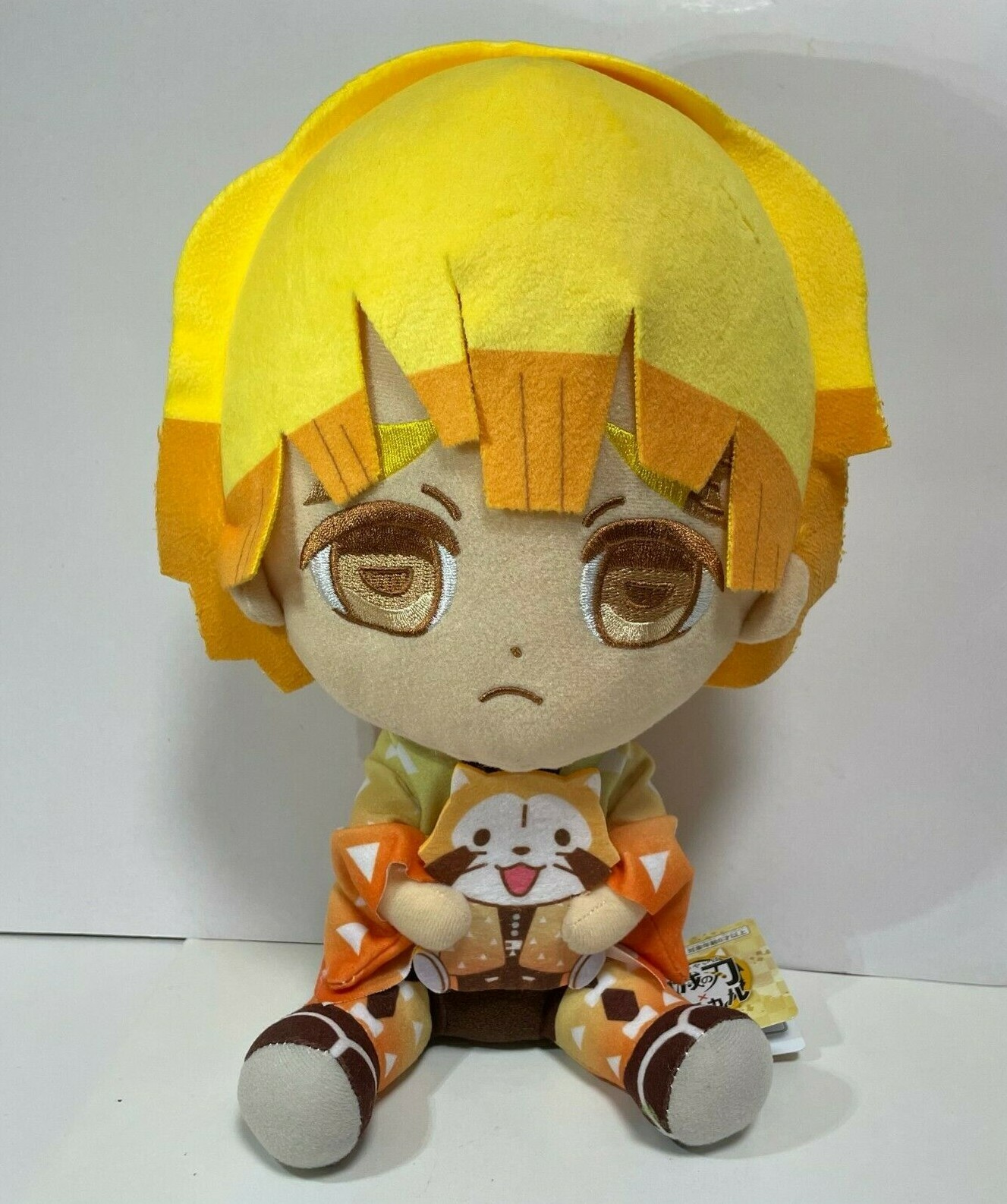 Demon Slayer Zenitsu Agatsuma Rascal Plush Doll Kimetsu No