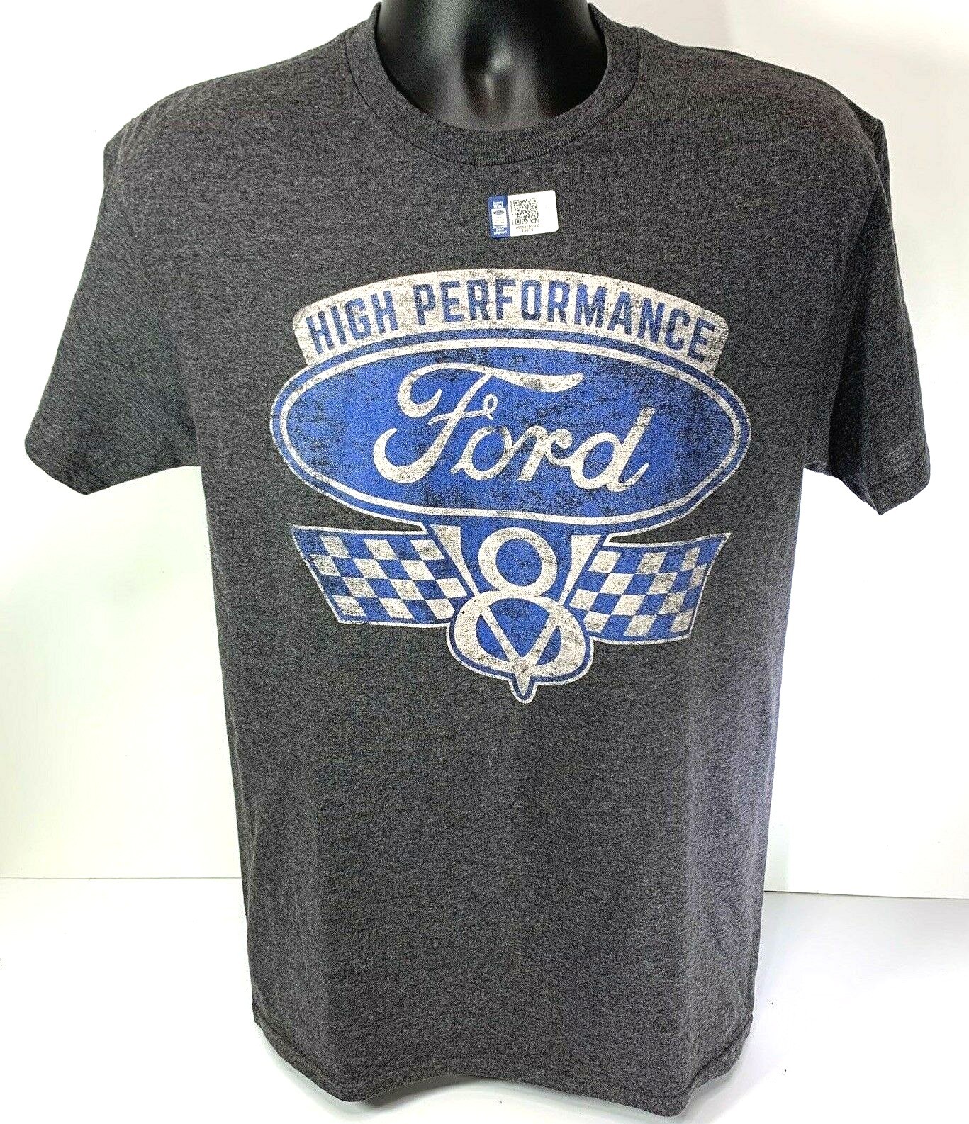 ＦＯＲＤ　Ｔｓｈｉｒｔ Ford T-Shirt - High Performance V8 Checkered Flags Emblem