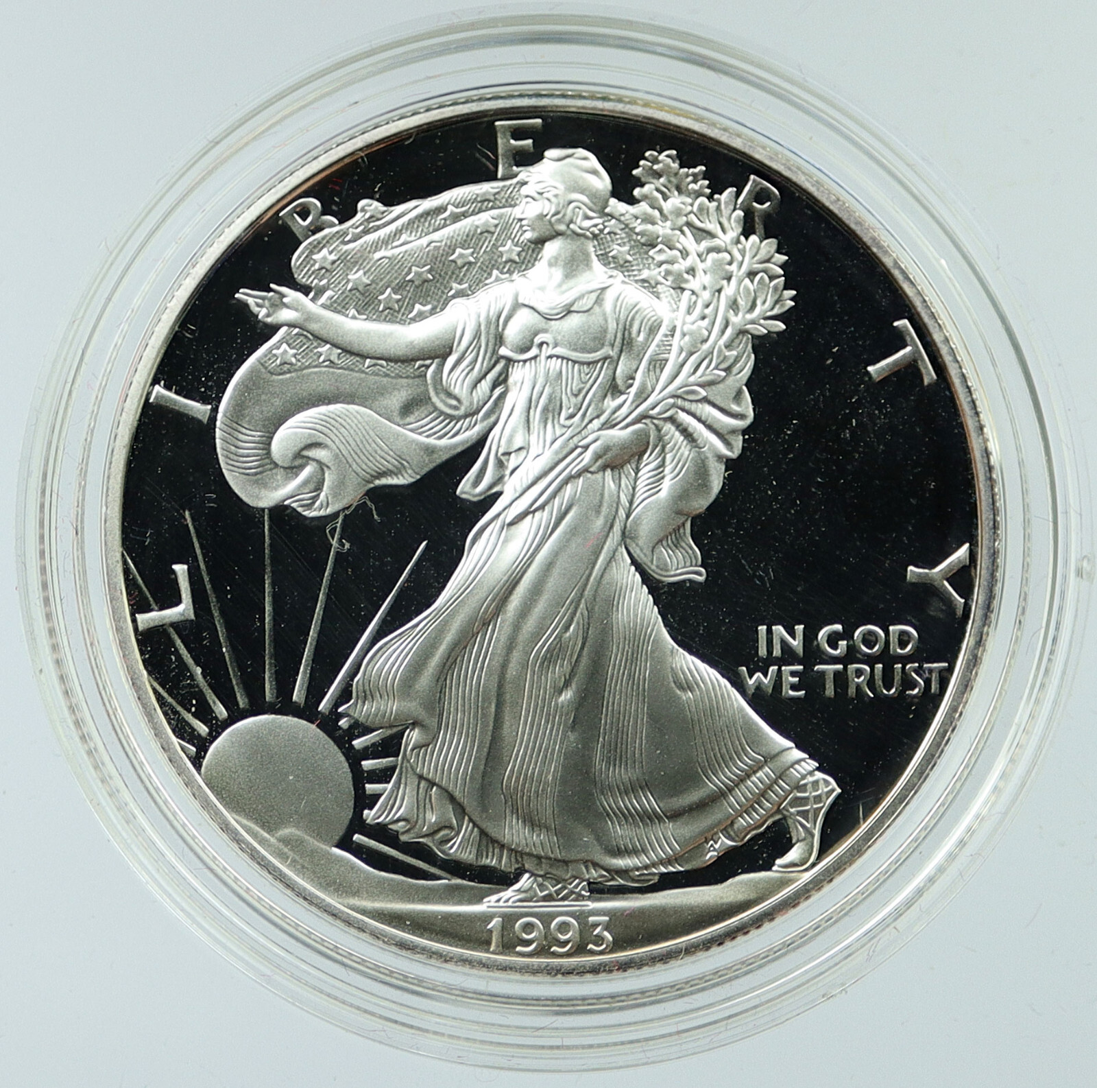 コレクション Liberty 1993 FINE SILVER ONE DOLLAR 1993 UNITED STATES USA American Eagle & Liberty PROOF SILVER