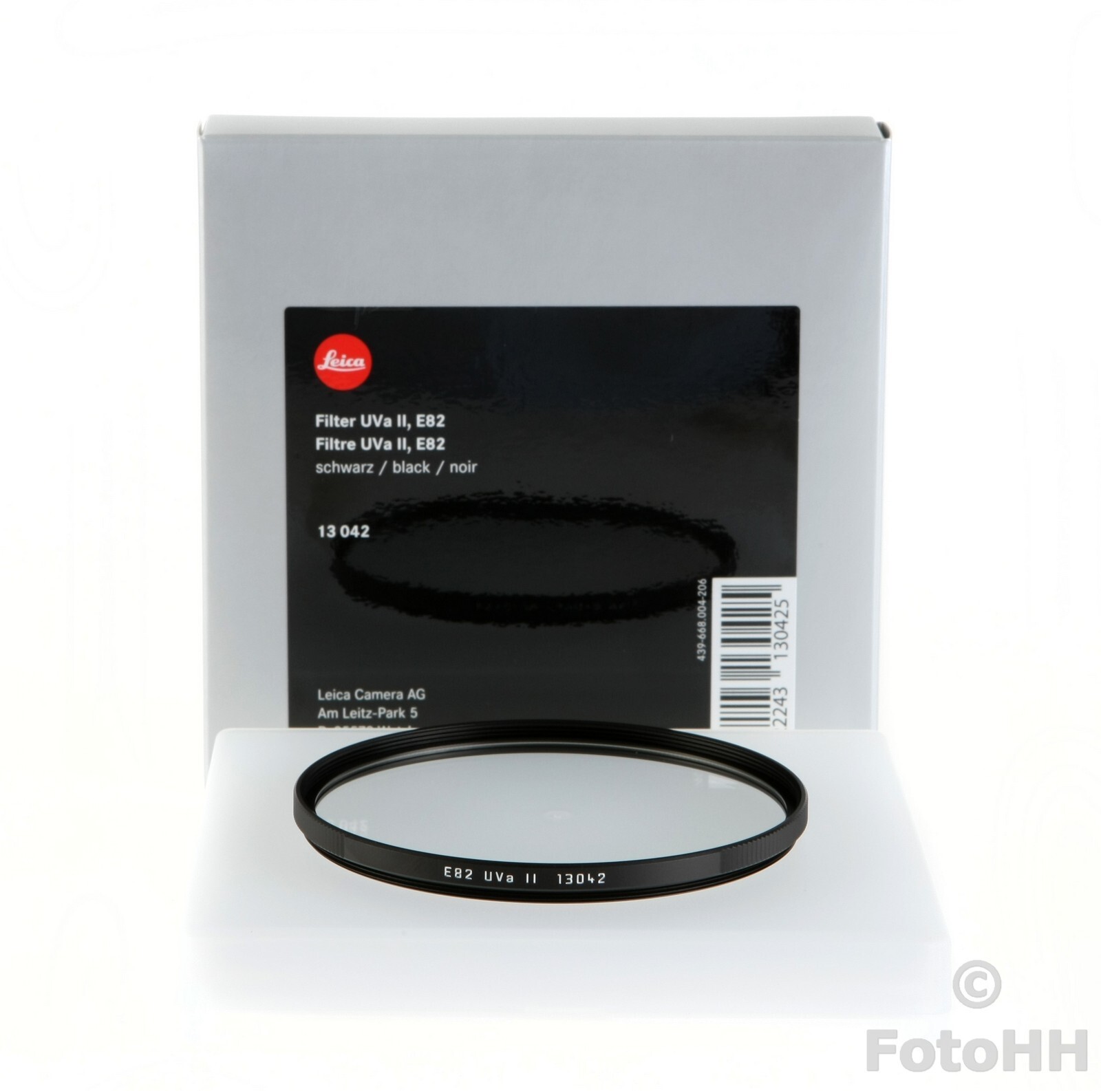 LEICA UVa II E82 82mm FILTER IN BLACK LEICA NUMBER : 13042