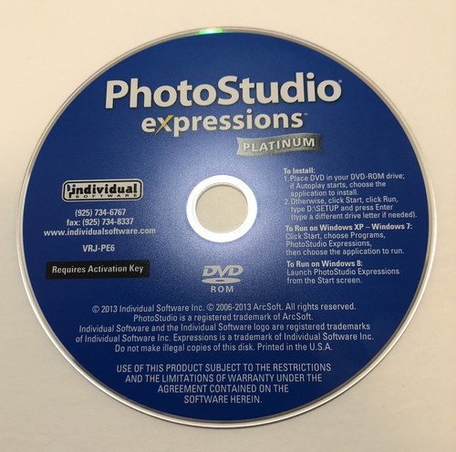 PhotoStudio Expressions Platinum 6 PC NEW w/o box