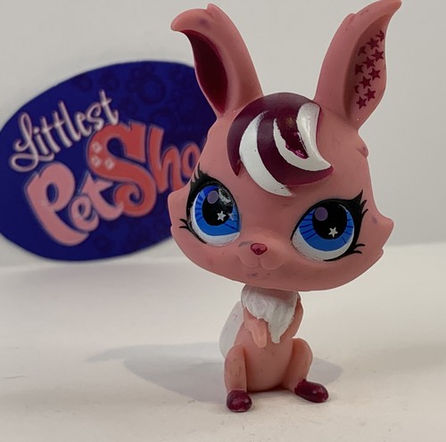 PinkRabbit ① KIDS OF AMERICA 2001 Plush Bunny Rabbit Pink White Sparkle