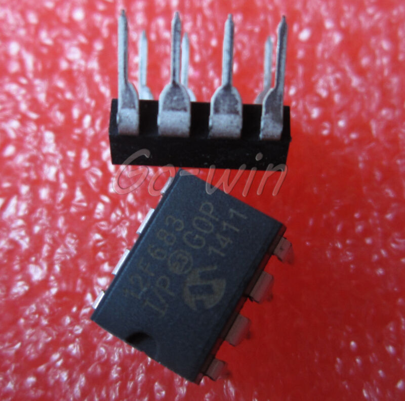 5pcs Pic12f683-i/p Pic12f683 12f683 Dip-8 Microcontroller Chip Ic
