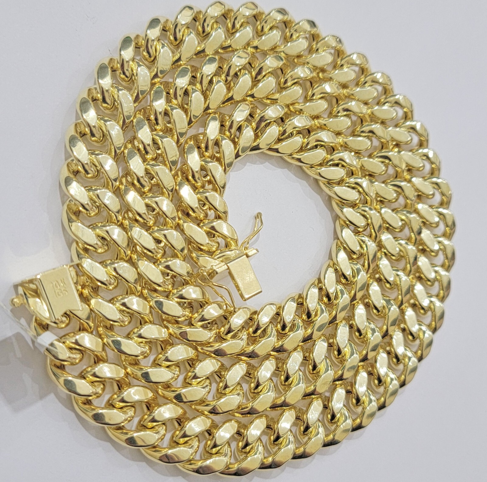 Pre-owned My Elite Jeweler 12mm Cuban Link Chain 10k Yellow Gold Mens Necklace 26" Box Clasp Real 10kt Sale