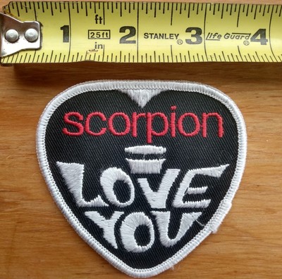 Vintage Rare Snowmobile Patch 'Scorpion Love You' 3x3'' inch New