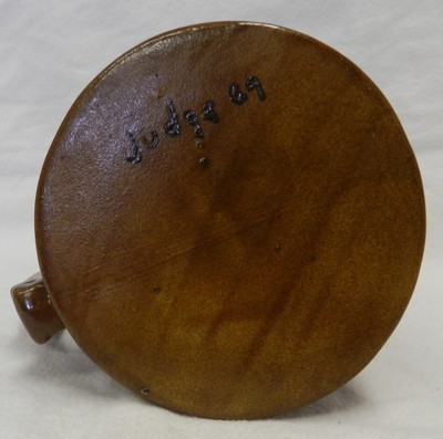 Vintage Brown Studio Art Handcrafted USA America Eagle Mug Stein Judge 1969