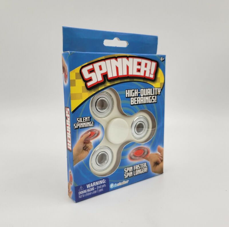 Grin Studios Fidget Spinner (White) Brand New 