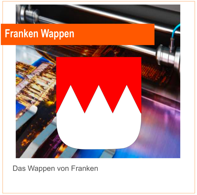 Franken Wappen - Normale Oder Reflektierender Aufkleber