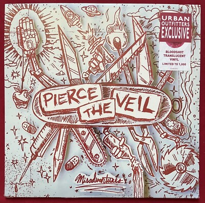 PIERCE THE VEIL~MISADVENTURES LP MINT SEALED! LIMITED 1000 COPIES BLOODSHOT