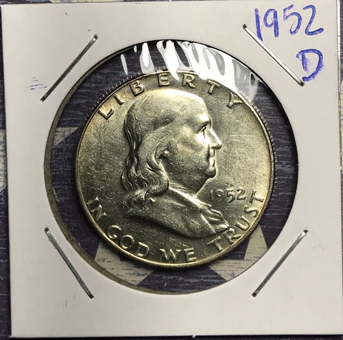 1952-D Franklin Silver Half Dollar Collector Coin for your Collection.