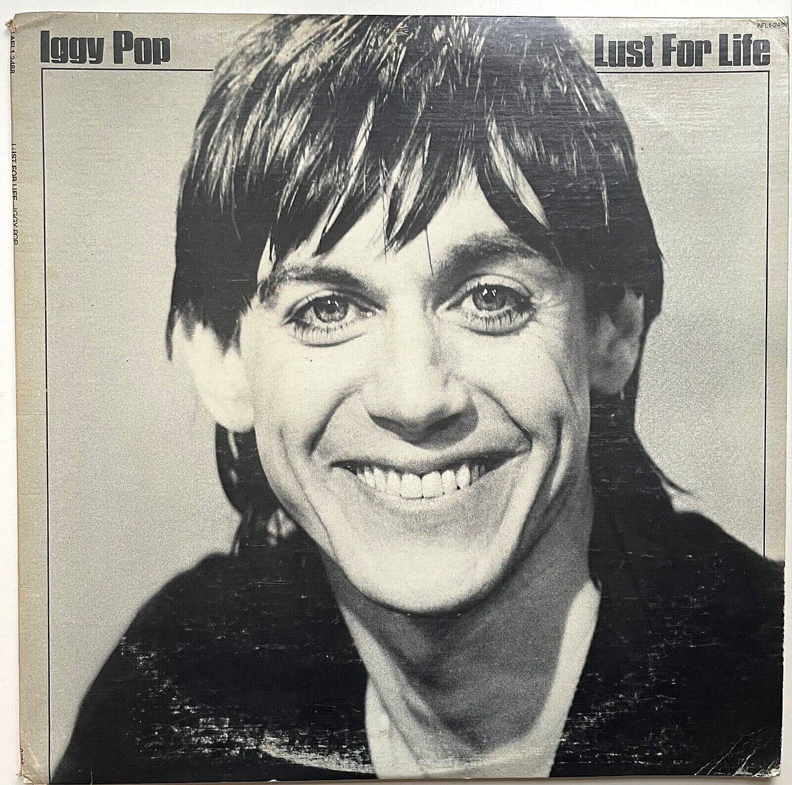 Iggy Pop 77年 Lust For Life David Bowie IGGY POP SIGNED LUST FOR LIFE VINYL ALBUM BAS AND PSA COA