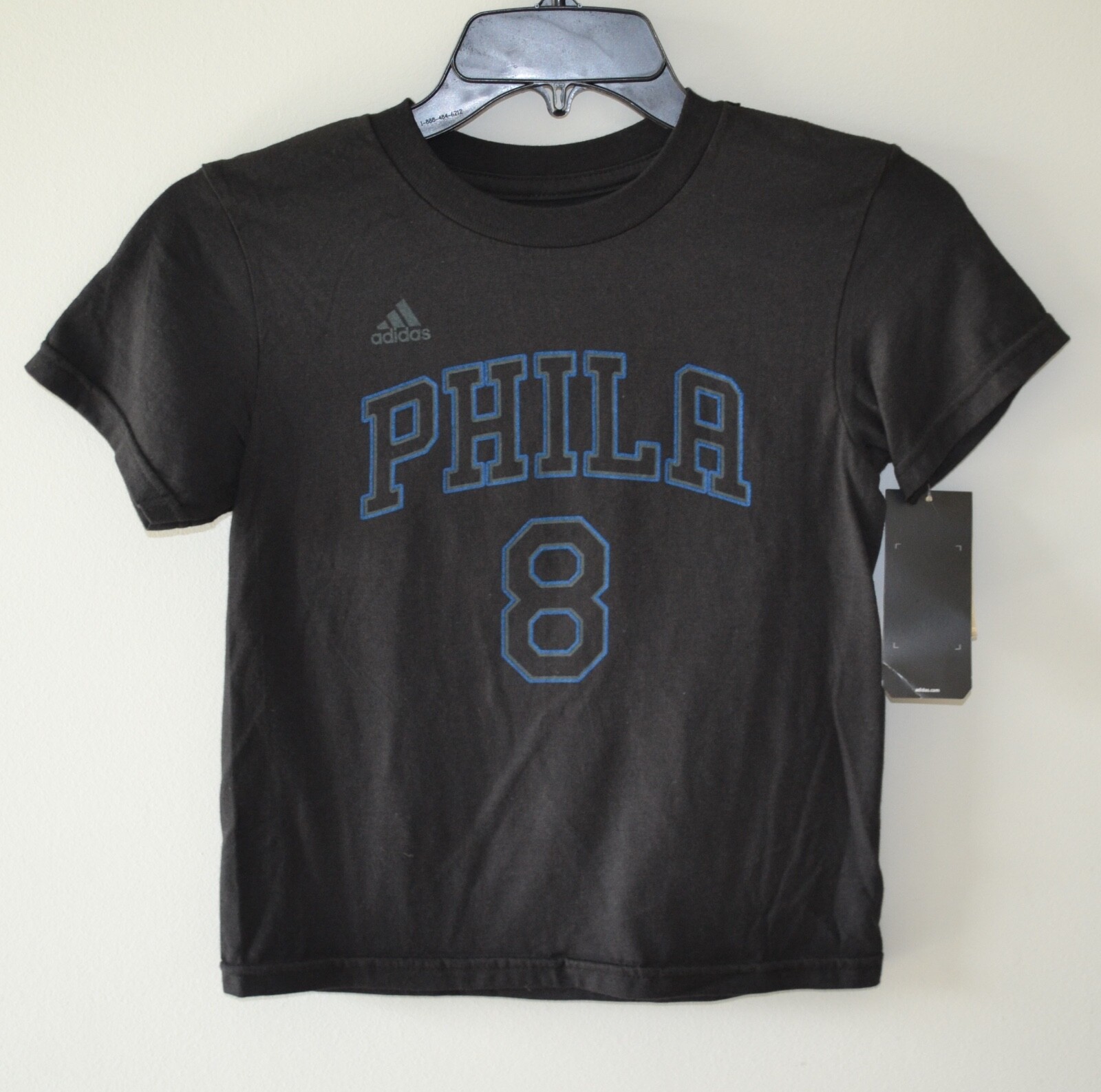 New NBA Adidas Philadelphia Phila 76ers Shirt Child M 5/6 #8