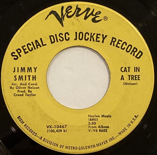 Jimmy Smith ‎– Cat In A Tree – Verve Records ‎– VK-10467