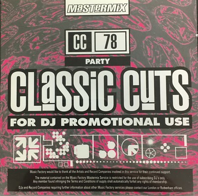 Mastermix Classic Cuts CD - Party (CC78)