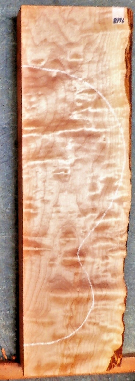 Quilted Curly Flame TIGER Maple 8396 Solid Body Guitar Billet 23.5 x 7 x 2.25