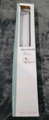 New, Sealed Glacier Bay Constructor Collection 24'' Towel Bar in Chrome Finish
