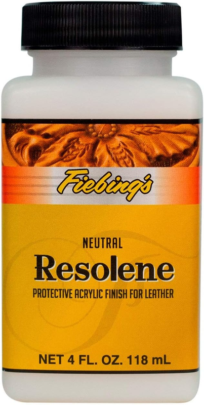 Fiebings Acrylic Resolene 4 oz Leather Finish Gloss Top Coat N...