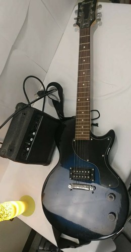 Maestro By Gibson Single Cutaway Electric Guitar Pack (Blue) With GM-05 8W Amp