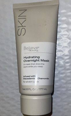 Skin Believe Beauty Hydrating Overnight Mask 6 oz Macadamia + Chamomile NEW