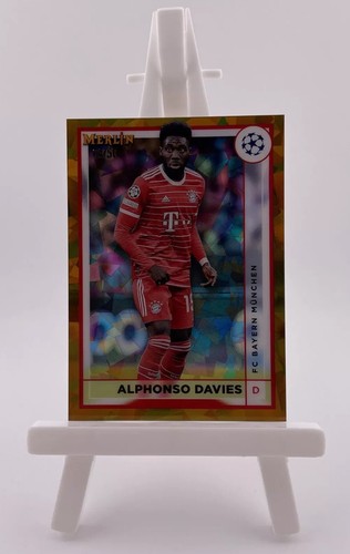 2023 Topps Merlin - Alphonso Davies #55 Gold Ice /50