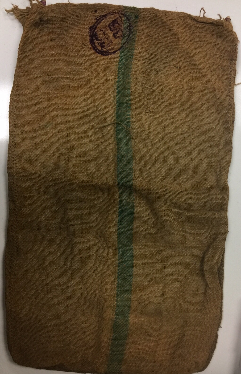 VINTAGE NIGERIAN COCOA BURLAP SACKS  43 X 24