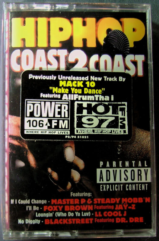 Hip Hop Coast 2 Coast: Dr. Dre, Mack 10, Master P(cassette, 1998, Priority) New