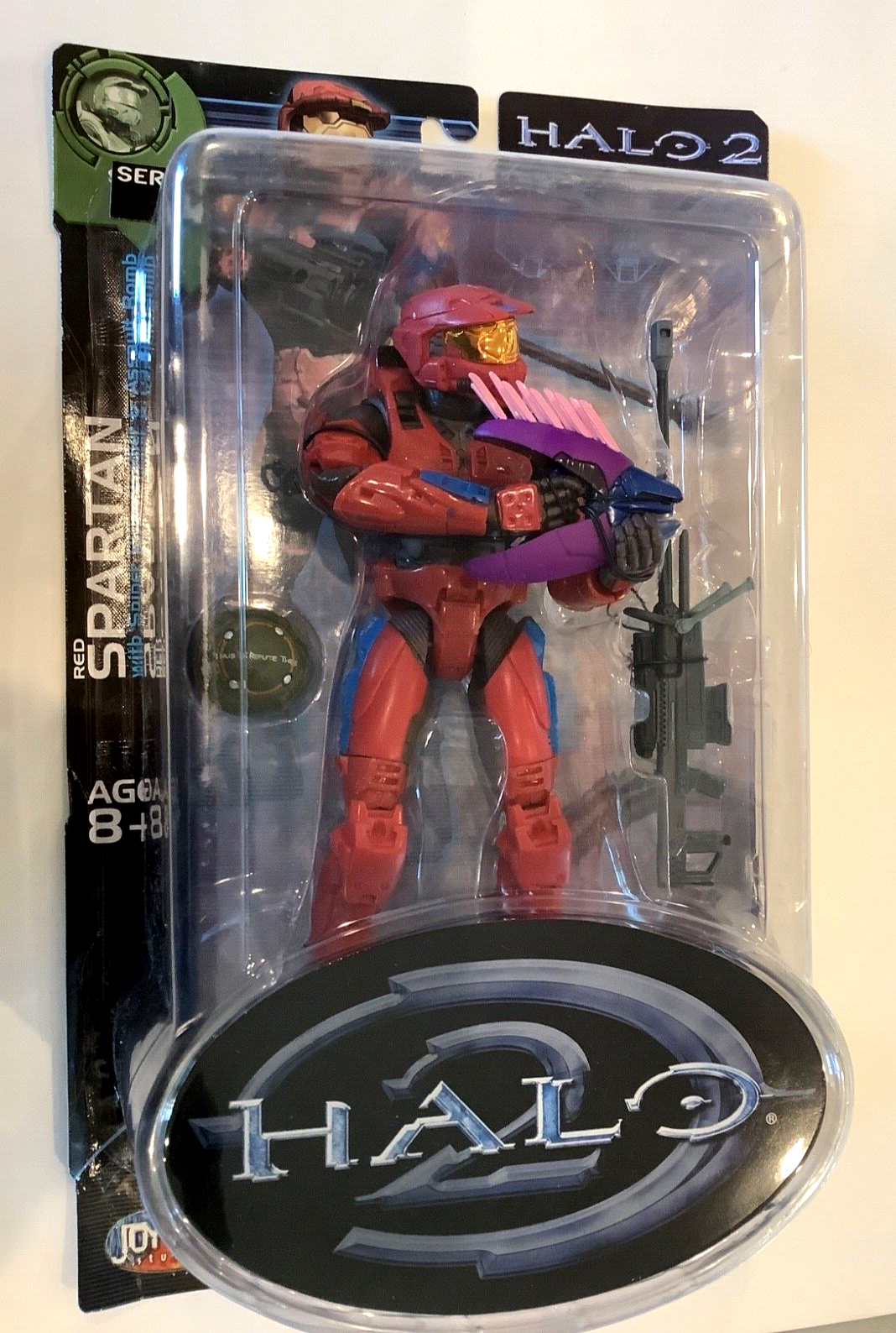 HALO 2 Series 4 Red Spartan With Sniper Rifle Joyride