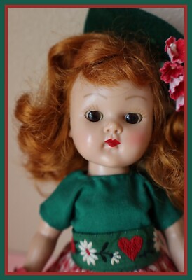vtg VOGUE GINNY Red head STRAIGHT LEG WALKER works, SLW , LONG HAIR Irish Lass