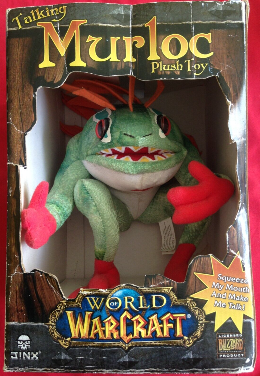 POUPEE PELUCHE JEU VIDEO WORLD OF WARCRAFT WoW TALKING MURLOC RARE eBay