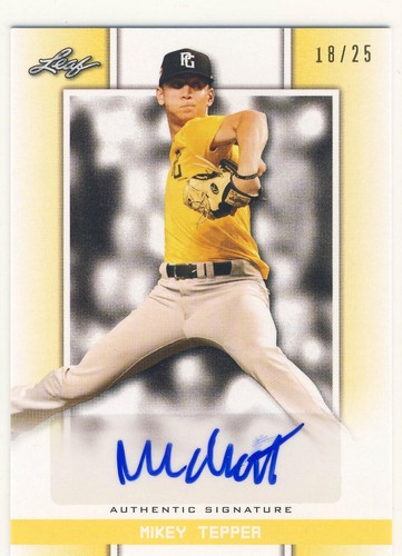 2019 Leaf Perfect Game National Showcase - Mikey Tepper #BA-MT2