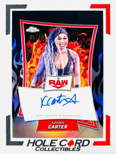 2025 Topps Chrome WWE - Kayden Carter #RBA-KYD