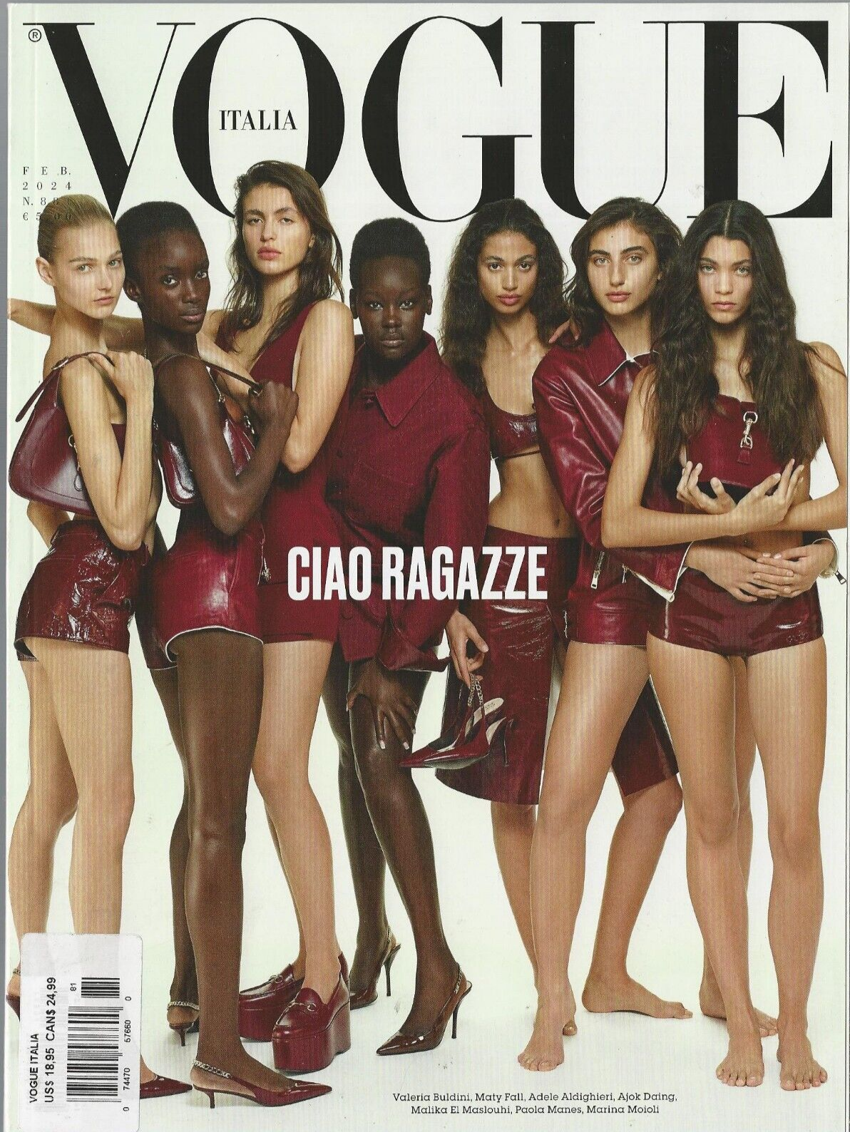 VOGUE Italia Italy 881 February 2024 Ciao Ragazze NM | eBay UK