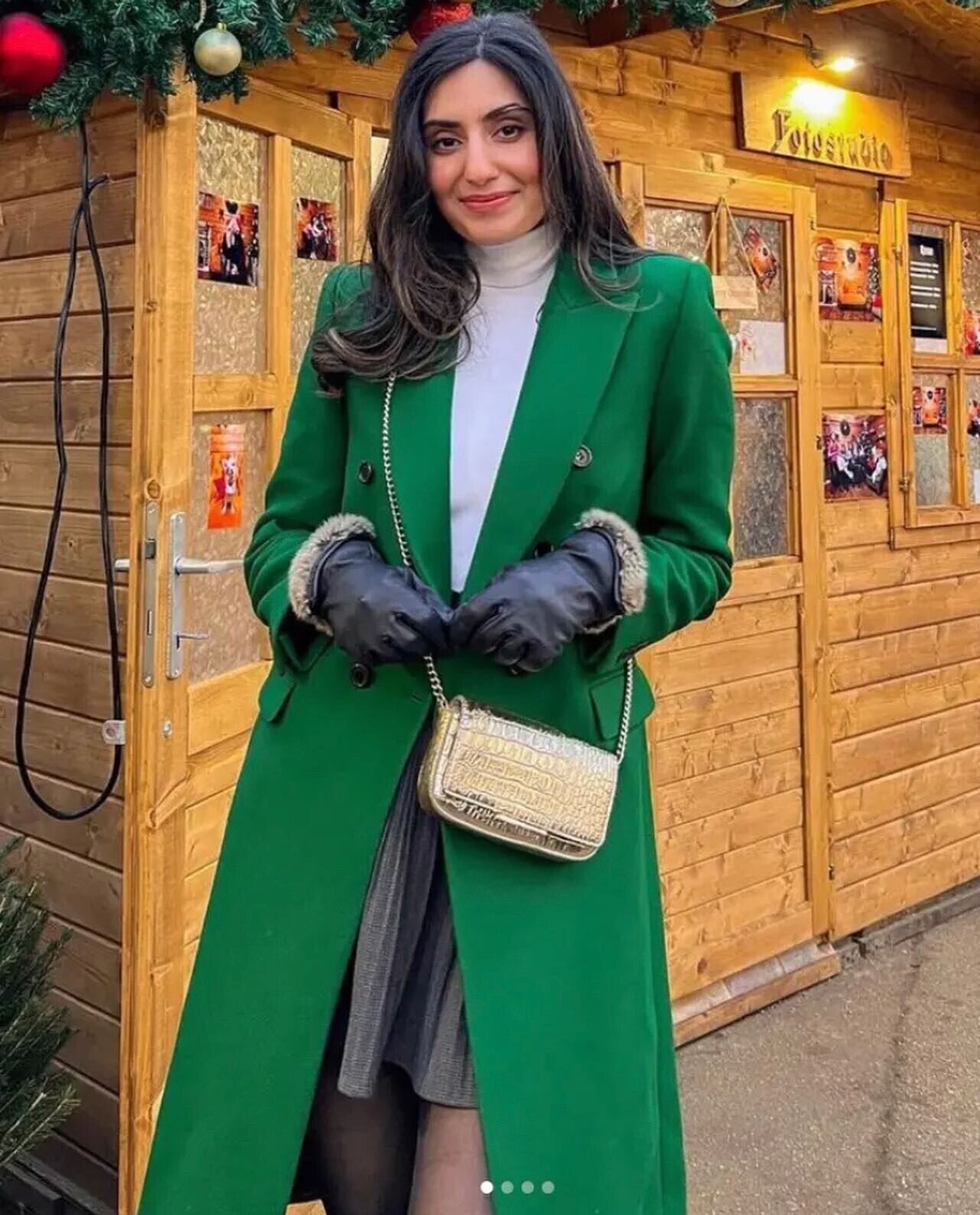 ZARA WOOL BLEND MASCULINE COAT MOSS GREEN NEW FW23 XS-XXL ZARA WOOL BLEND MASCULINE COAT MOSS GREEN NEW FW23 XS-XXL
