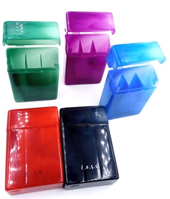 FESS Product 2 Pack Plastic Cigarette Case, For 85mm with Dividers, 18-20 Capaci