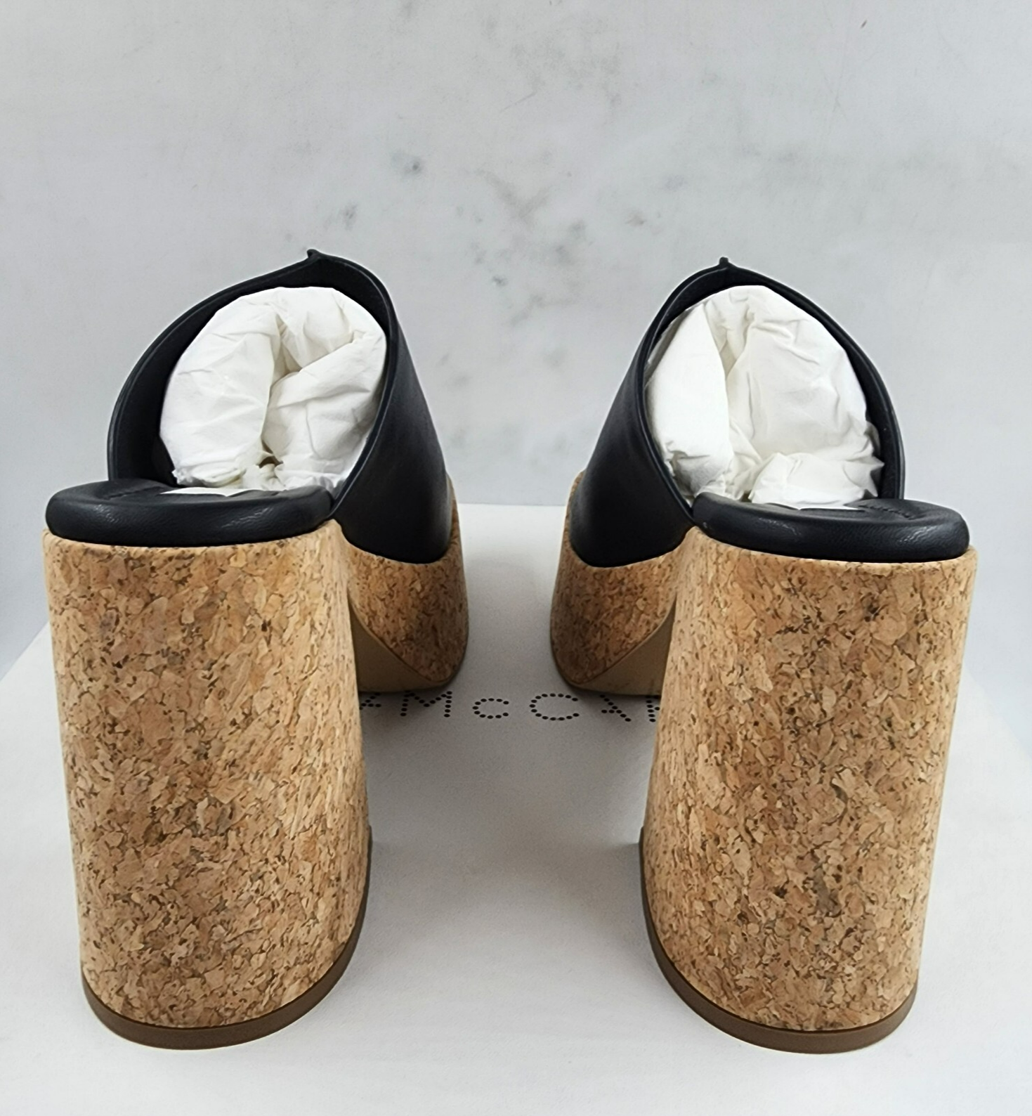 Stella McCartney Skyla Alter Eco Platform Sandals Women's 35/5US Black Slip On - Picture 3 of 19