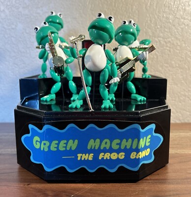 Vintage 1989 Green Machine FROG BAND Sound Activated Animated w/ Box