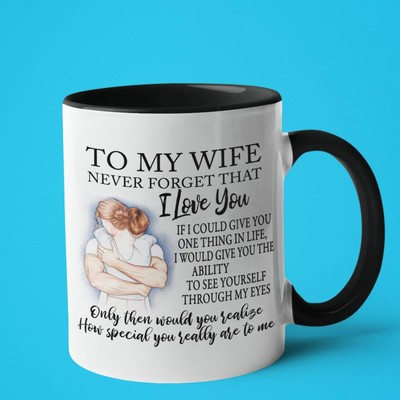 Anniversary Gift Mug Wedding Vows I Love You For Husband Wife Spouse Gift For