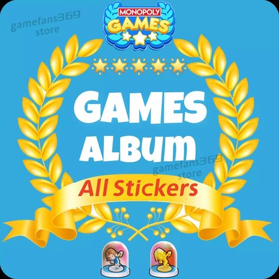 Monopoly Go All 1/2/3/4/5 Star Stickers Cards - Super FAST & CHEAP! Games Album