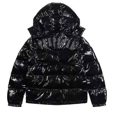 NEW Trapstar Irongate Detachable Hooded Puffer Jacket Gloss Black NWT