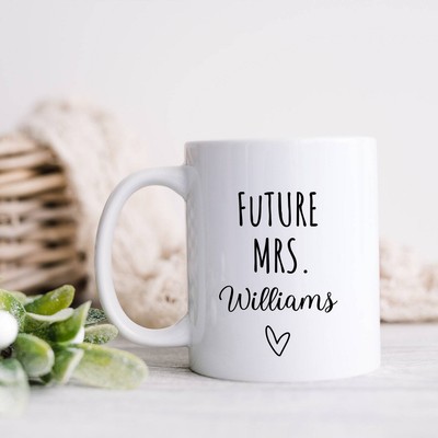 Bride To Be Mug Mr. And Mrs. Mugs Lucky Mr. Mug Personalized Engagement Gifts