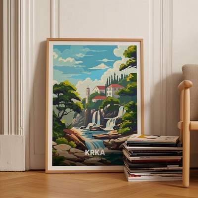 Danson Park Bexleyheath Travel Poster South East London Kent Retro Art Railway