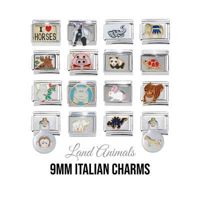Land animals  9mm Italian Charm - Fits 9mm Italian charm bracelets