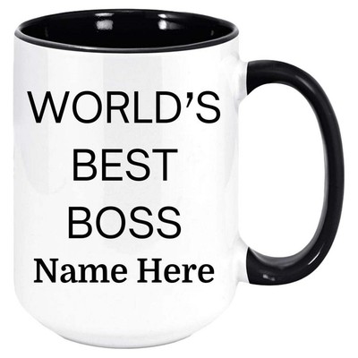 Personalized The Office World's Best Boss Custom Coffee Mug Inspired By Michael